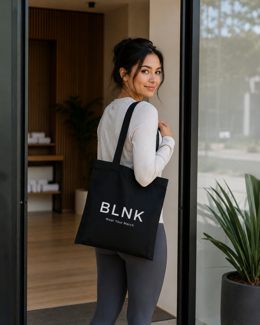 Market Tote — Bolsa de algodón